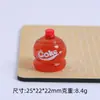 Barril Ton-Ton Tridimensional Botella Creativa para Bebidas Juguete de Comida Dibujos Animados Accesorios para Joyería DIY Material de Accesorios Pequeños de Resina de Pegamento en Crema