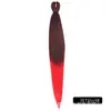 Mayorista Europeo y Americano de Pelucas Transfronterizas Peluca de Peinado Esponjosa con Trenzas Grandes Resistente al Fuego a Baja Temperatura 26 Pulgadas 90g Cabello Trenzado Fácil