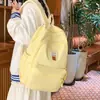 Mochila Sencilla y Elegante 2025 Nueva Versión Coreana Mochila Escolar de Gran Capacidad para Estudiantes de Secundaria y Preparatoria Mochila Estilo Bosque Gran Capacidad
