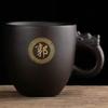 Cinnabasa Morado Barro Redondo Negro Marrón Arena Morada Taza de Té Pequeña para el Hogar Tetera Taza de Agua Tapa Vender Accesorios