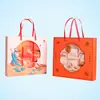 Cajas de regalo de pastel de luna personalizadas, Cajas de regalo para el Festival de Medio Otoño, Impresión de logotipo, Cajas de regalo estampadas en oro, Cajas de tapa abatible de doble puerta, Venta al por mayor personalizada
