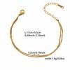 Nuevo producto no se decolora oro trébol de cuatro hojas pulsera estilo mariposa moda simple pulsera de acero de titanio diseño original