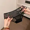 Ventas Directas de Fábrica Superventas Transfronterizos Lazo para Niñas Hueco Puro Deseo Ropa Interior para Mujer Malla Sexy Tanga de Tiro Bajo