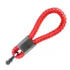 Llavero de Metal para Pareja Lanyard para Llave de Coche Llavero Cuerda Trenzada de Cuero Colgante Regalo Pequeño Transfronterizo Creativo Lindo