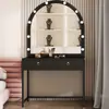 Tocador MJ para estudios fotográficos, mesa de maquillaje para maquilladores, tocador de salón de belleza moderno y sencillo