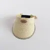 Otoño Corea del Sur Gorro para Bebé Verano 2026 Nuevo Estilo Ins Encaje Visera Solar Niñas Playa Sombrero de Paja Infantil Venta al por Mayor