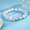 Pulsera de Piedra Ojo de Gato de Loto para Mujer, Atrae Riqueza y Buena Fortuna, Colgante Cuadrado, Pulsera Exquisita de Vaina de Loto de Lujo Ligero, Artículo Versátil de Tendencia de Nicho de Gama Alta