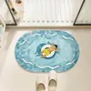 Tapete de Chão para Banheiro Tapete Antiderrapante para Vaso Sanitário Capacho para Entrada Absorvente de Água Tapete para Pés Carpete de Couro para Banheiro Interno Banheiro