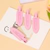 Accesorios de pegamento crema color caramelo clip simple para flequillo horquilla metálica sin costuras clip lateral de pico de pato accesorios de moda para el cabello para mujer