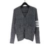 TIME BREATHE tb Cárdigan Suéter Tejido Retorcido Otoño e Invierno Chaqueta Engrosada con Cuello en V para Hombres y Mujeres Pareja