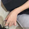 2024 Nuevo Pulsera de Cruz Completa de Diamantes Femenina Ins Diseño de Nicho Simple Versátil Estudiante Pulsera de Estilo Frío