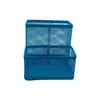 Porta Plumas de Papelería Multifuncional de Dos Compartimentos para Escritorio Oficina Estudio Suministros Malla de Hierro Porta Plumas Multifuncional Combinación de Papelería