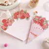 Tarjeta de felicitación con ramo de flores Día de la Madre temporada de graduación tarjeta de felicitación romántica Día de San Valentín Acción de Gracias universal Día del Maestro tarjeta de bendición de floristería