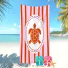 Toalla de Playa Azul Minimalista Artística Más Vendida en Amazon Transfronterizo Toalla de Baño con Estampado Creativo de Bikini