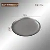 Lujo Ligero Retro Placa de Acero Inoxidable 304 Placa Dorado Nieve Disco Dorado Plato Plano Bandeja Estilo Industrial Plato de Cena de Alto Valor