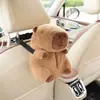Bonita caja de pañuelos para coche, diseño colgante, temática creativa de capibara, para usar en coches, portapañuelos, bolsa de pañuelos