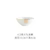 Vajilla de Porcelana con Borde Dorado Hueso de China Vajilla de Hotel Juego de Ocho Piezas Tazones, Platos, Cucharas Vajilla de Club