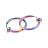 Moda Estilo Coreano Estilo Punk para Hombre Sin Perforación Redondo Acero Inoxidable Clip de Resorte para Oreja Sin Perforación Acero de Titanio Pendientes Pendientes Pequeños