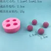 Molde de Silicone Bola de Pelúcia Yangmei Grau Alimentício DIY Sabonete Artesanal Chocolate Molde de Fácil Liberação Ferramenta de Cozinha para Assar