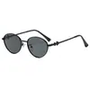 Gafas de sol lisas retro nuevas de moda estilo coreano, personalizadas y versátiles, estilo callejero, gafas de sol anti-UV, gafas de moda para mujer