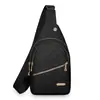 Bolso de Pecho Simple Estilo Coreano para Mujer, Nuevo Diseño de Bordado Multicapa, Mochila de Pecho de Gran Capacidad, Bolso Cruzado Casual para Exteriores para Niñas