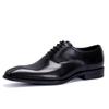 Lista Quente do Douyin Sapatos Oxford Britânicos de Bico Quadrado Masculinos de Couro Esculpido Brogue Esfregado à Mão Versão Pública Dropshipping