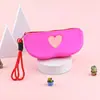 Bolsa de silicona con forma de corazón para guardar gafas, se puede colgar como monedero, producto popular transfronterizo para mujeres, bolsa para guardar gafas de sol y gafas