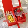 Jabón Artesanal de Racimo de Uvas Souvenir Navideño Regalo para Novia Mejor Amiga Ramo Pequeño Jabón Práctico Souvenir Caja de Regalo con Techo Solar