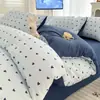 Conjunto de Roupa de Cama Desenho Animado Primavera 2026 Conjunto de Quatro Peças Estilo Fresco Lençol Capa de Edredom Roupa de Cama Nantong Conjunto de Três Peças para Dormitório 4