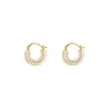 Brincos de Argola Oval com Pérola Banhados a Ouro Real Brincos Elegantes Exquisitos Franceses Luxo Leve Alta Costura Moda Brincos Elegantes