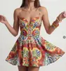 Site Independente Popular da Amazon para Comércio Exterior Transfronteiriço Roupas Femininas Wish Estampa Floral Boêmia Vestido de Alça Verão