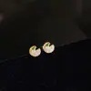 Nuevos pendientes de alta calidad para niña, pequeños y exquisitos, pendientes elegantes y románticos, pendientes simples y versátiles de moda para mujer