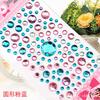 Pode Ser Personalizado Adesivos de Cristal 3D Coração Flor de Ameixeira Acrílico Diamante Adesivos Gema Adesivos para Carro Diamante Barraca de Exportação Venda Quente