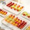 Bandeja Drenadora de Azúcar Hielo Huliu para el Hogar BNBS, Plato Drenador Hueco de Doble Capa, Bandeja para Exhibir Frutas, Disponible en Múltiples Colores