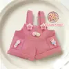 Ropa linda para muñecas de 10~17cm en colores macarrón, pantalones DIY Labubu, overoles, atuendos de moda para vestir muñecos de juguete