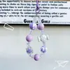 Chica Creativa Cadena de Teléfono de Caramelo con Cuentas Dopamina Llavero de Pastel con Cuentas Pintadas a Mano Accesorios para Bolsos Mismo en Vivo