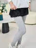 Pantalones Cortos de Encaje Versátiles para Capas, para Otoño e Invierno, Versátiles para Usar en Capas, Cubren los Glúteos, Adecuados para Usar con Jeans o Pantalones de Yoga