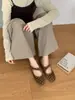 Versión~Zapatos planos de punta fina estilo Chanel para mujer, nuevos mocasines Mary Jane de lunares otoño/invierno 2026