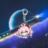 Merchandising de Honkai Star Rail Llavero Acrílico Mariposa Bebiendo Luna Fuego Fluyente Luciérnaga Arena Fluyente Fuegos Artificiales Dorados Colgante Accesorio para Bolsa