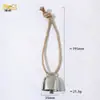 Cuerda de Cáñamo de Venta Caliente Transfronteriza Campanas Adornos para Árbol de Navidad Metal Retro Sonido Fuerte y Claro Campanas de Hierro Accesorios