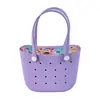 Nueva Bolsa de Playa de EVA Estilo Coreano, Bolsa Tote Práctica de Gran Capacidad, Bolso Elegante Perforado, Bolso de Hombro Único Portátil de Moda para el Día a Día