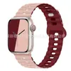 Para Banda de Apple Watch iwatch Color Único y Doble Hebilla de Rayo de Silicona Correa Ultra applewatch 1-8