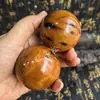 Taoísta Montaña Longhu Madera de Azufaifo Golpeada por el Rayo Bola para la Salud Tallada a Mano Bola de Madera de Lila para el Ocio