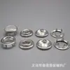 Hebilla de metal hueca de cinco garras directa hebilla de presión de hierro hebilla de cinco garras plana de cobre de 9,5 mm botón de presión para ropa de niños