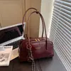Bolso vintage de cuero para mujer, nuevo bolso de moda para el otoño e invierno 2026, bolso de hombro para debajo del brazo, bolso de mano para el trabajo, bolso Boston