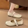 Sapatos Mary Jane de estilo francês, primorosamente bonitos para mulheres, versáteis e confortáveis, perfeitos para o outono, novos sapatilhas