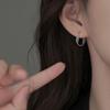 Aretes Retro Torcidos de Aguja de Plata 925 Nuevo Estilo Caliente Moderno Viejo Nicho Diseño Único Simple Elegante Personalizado para las Orejas