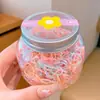 Elásticos Coloridos para Cabelo Infantil, Pequenos Elásticos que Não Danificam o Cabelo, Boa Elasticidade, Elásticos de Cabelo para Meninas, Elásticos de Cabelo Tipo Argola de Toalha Estilo Coreano, Acessórios de Cabelo