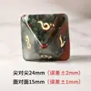 Dados Poliedros de Piedra de Sangre Africana Natural Tallados con Números Juego de Mesa Dnd Juego de Siete Piezas Z02