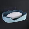 Porta Jabón Drenante Adhesivo Sin Rastro, Estante de Baño de Doble Capa Sin Taladro, Jabonera de Pared de Dos Colores, Estilo Nórdico
